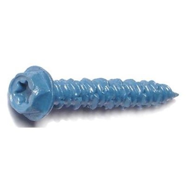 Masonry Screw, 3/16 x 1-1/4-In. Star Hex Head, 100-Pk. - Iieemm
