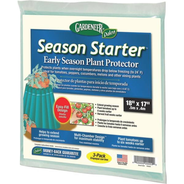 Gardeneer Season Starter 18 In. L. x 17 In. W. Plastic Plant Protector - Iieemm