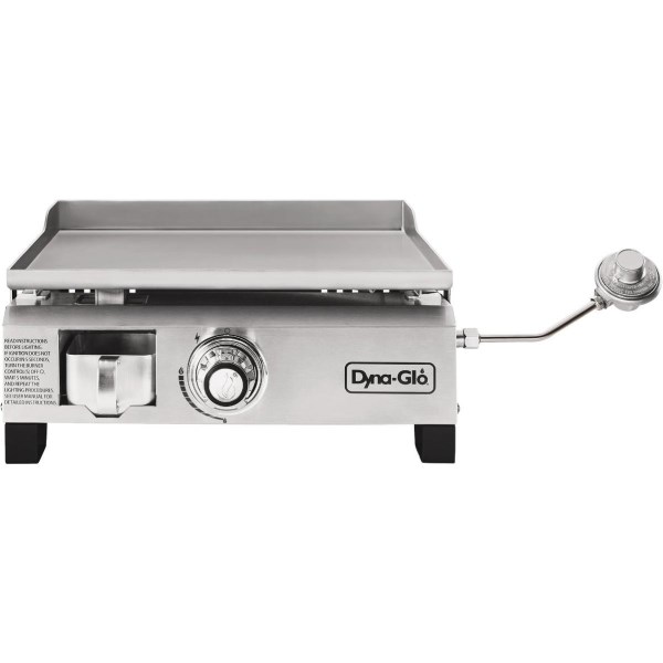 Dyna-Glo 1-Burner Stainless Steel 18,000 BTU 260 Sq. In. Outdoor LP Gas Griddle - Iieemm