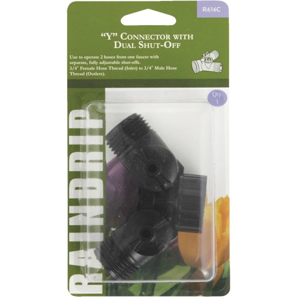 Raindrip 3/4 In. Female Hose Thread x 3/4 In. Male Hose Thread Y Hose Connector - Iieemm