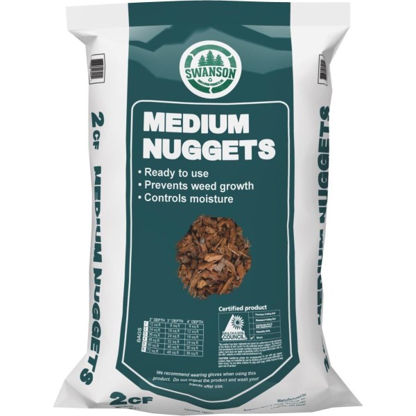 NuLife 2 Cu. Ft. Medium Bark Nuggets - Iieemm