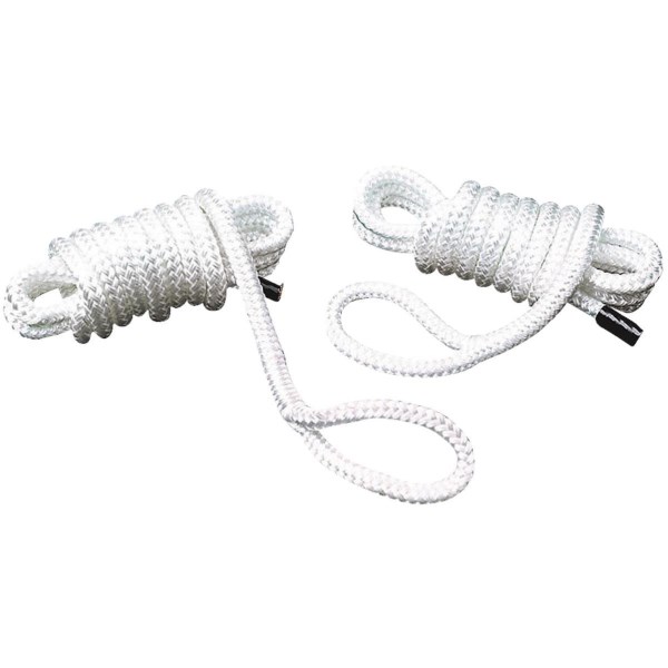 Seachoice 1/4 In. x 6 Ft. Double Braided Nylon Fender Line, White (2-Pack) - Iieemm