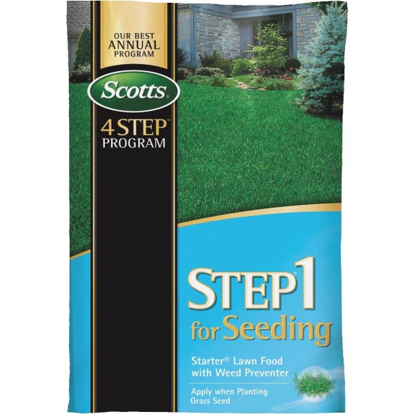 Scotts 4-Step Program Step 1 21.62 Lb. 5000 Sq. Ft. 21-22-4 Starter Fertilizer with Crabgrass Preventer - Iieemm