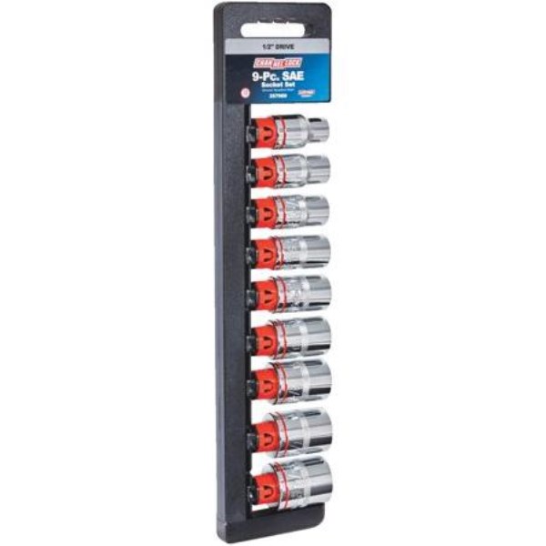 Channellock Standard 1/2 In. Drive 12-Point Shallow Socket Set (9-Piece) - Iieemm