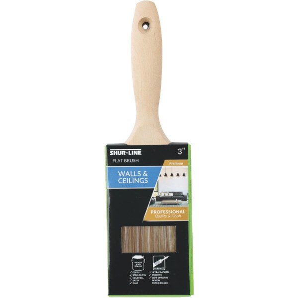 Shur-Line Shur-Flow Paint + Primer 3 In. Flat Wall Paint Brush - Iieemm