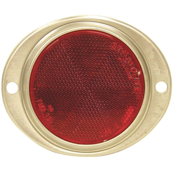 Peterson 3 In. Dia. Red Oval Reflector - Iieemm