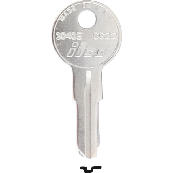 ILCO Chicago Nickel Plated File Cabinet Key, CG22/1041E (10-Pack) - Iieemm