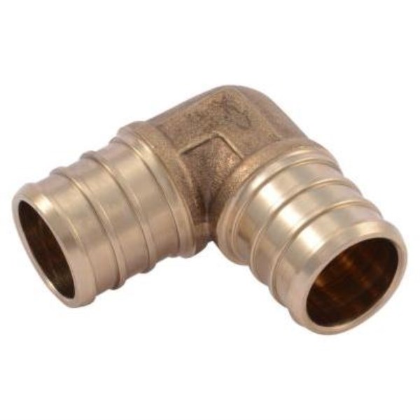 SharkBite 3/4 In. x 3/4 In. Barb 90 Deg. Brass PEX Elbow (1/4 Bend) (10-Pack) - Iieemm