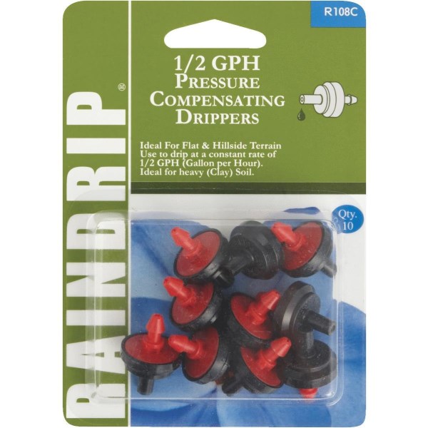 Raindrip 1/2 GPH On-Line Dripper (10-Pack) - Iieemm