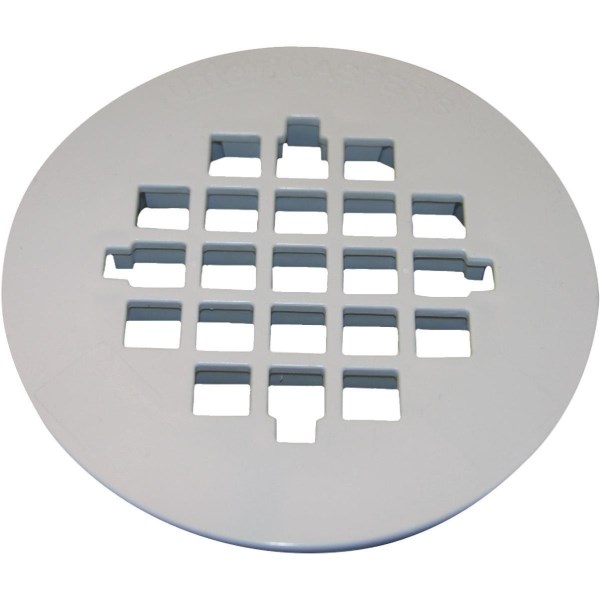 Lasco 3 In. White Plastic Snap-In Casper Style Shower Drain Strainer - Iieemm