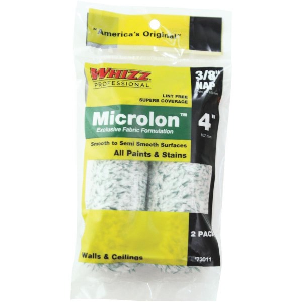 Whizz Microlon 4 In. x 3/8 In. Specialty Roller Cover (2-Pack) - Iieemm
