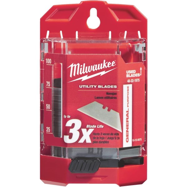 Milwaukee General Purpose 2-Point 2-3/8 In. Utility Knife Blade (75-Pack) - Iieemm