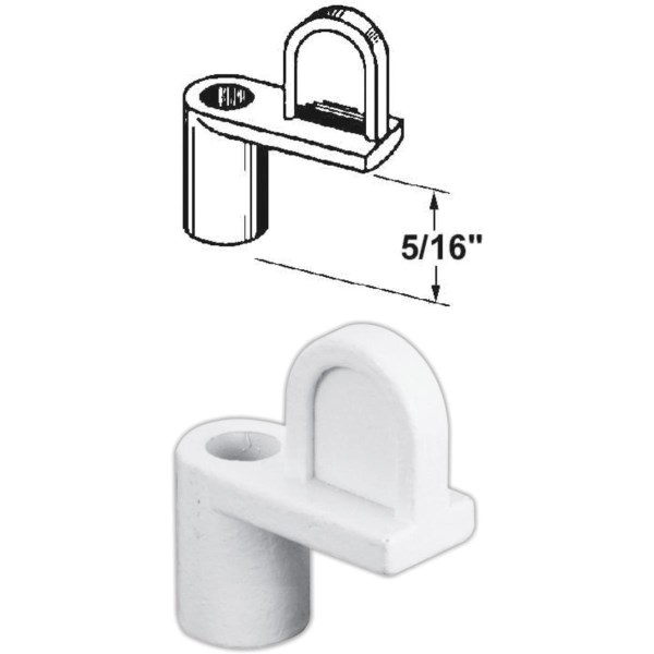 Prime-Line 5/16 In. White Swivel Die-cast Screen Clips With Screws (12 Count) - Iieemm