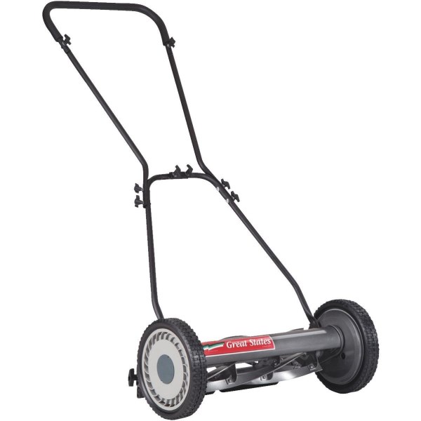 Great States 18 In. Push Reel Lawn Mower - Iieemm