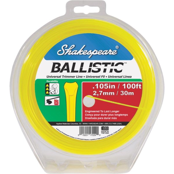 Shakespeare Ballistic 0.105 In. x 100 Ft. Universal Trimmer Line - Iieemm