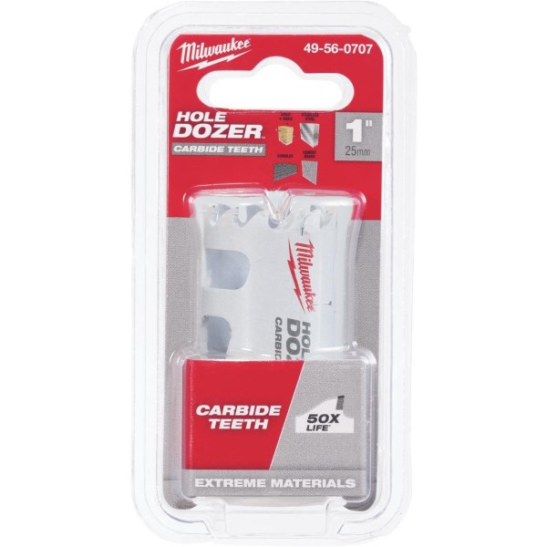 Milwaukee HOLE DOZER 1 In. Hole Saw with Carbide Teeth - Iieemm