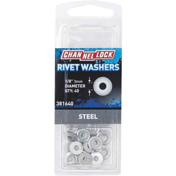 Channellock 1/8 in. Steel Rivet Washer (40-Pack) - Iieemm