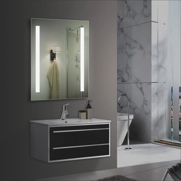 Lighted Impressions Maxx Frameless 20 In. W x 27-3/4 In. H Vanity Mirror with Two LED Light Strips - Iieemm