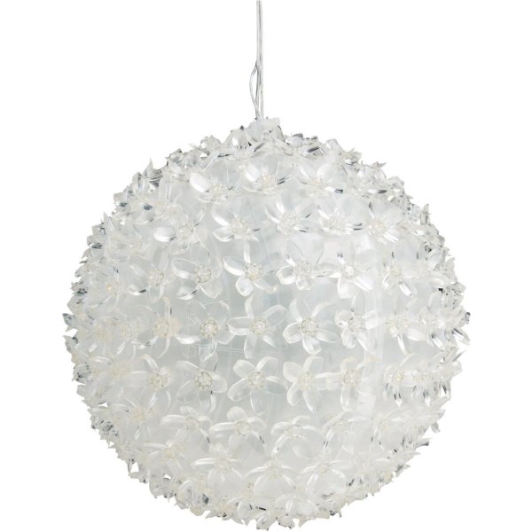 Alpine 8 In. Twinkling Warm White LED Sphere Christmas Ornament - Iieemm