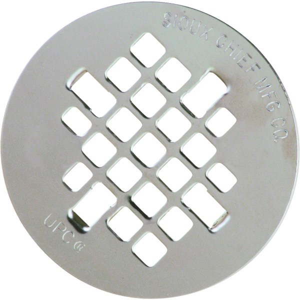 Sioux Chief 4-1/4 In. Stainless Steel Snap-In Shower Drain Strainer - Iieemm