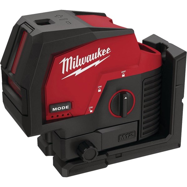 Milwaukee M12 Green Cross Line & Plumb Points Laser (Bare Tool) - Iieemm