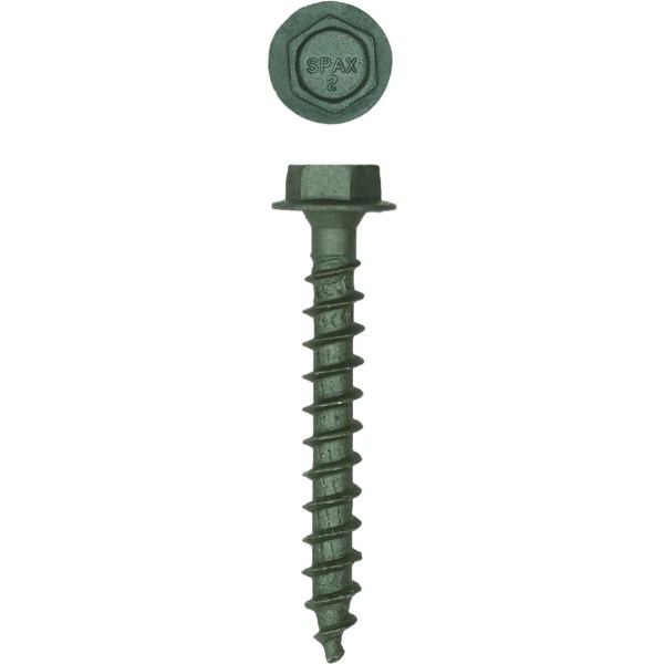 Spax PowerLags 1/4 In. x 2 In. Hex Head Exterior Structure Screw (50 Ct.) - Iieemm