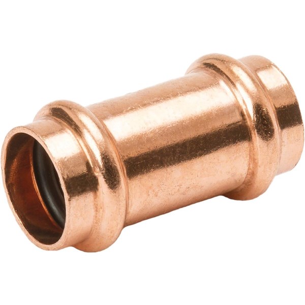 NIBCO 1/2 In. x 1/2 In. Press Copper Coupling with Stop - Iieemm