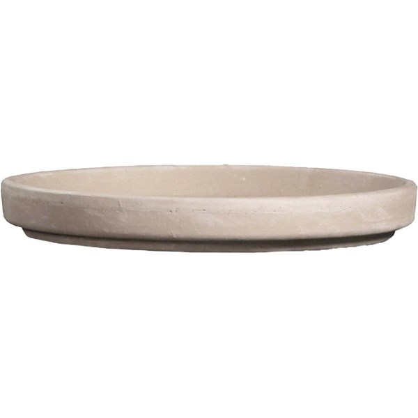 Ceramo 6 In. White Basalt Clay Standard Flower Pot Saucer - Iieemm
