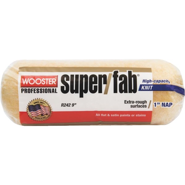 Wooster Super/Fab 9 In. x 1 In. Knit Fabric Roller Cover - Iieemm