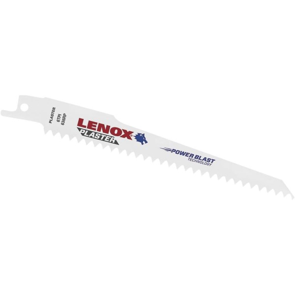 Lenox 6 In. 6 TPI Plaster Reciprocating Saw Blade (5-Pack) - Iieemm