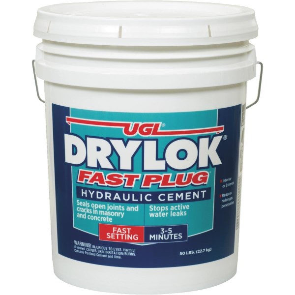 Drylok Fast Plug 50 Lb. Pail Hydraulic Cement - Iieemm