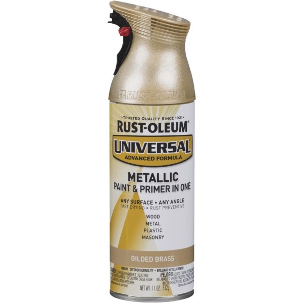 Rust-Oleum Universal 11 Oz. Metallic Gilded Brass Paint - Iieemm