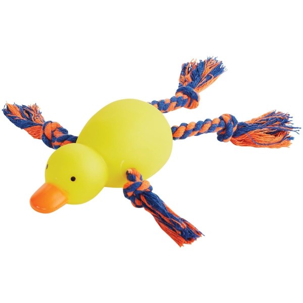 Smart Savers 9 In. Squeaky Duck Dog Toy - Iieemm