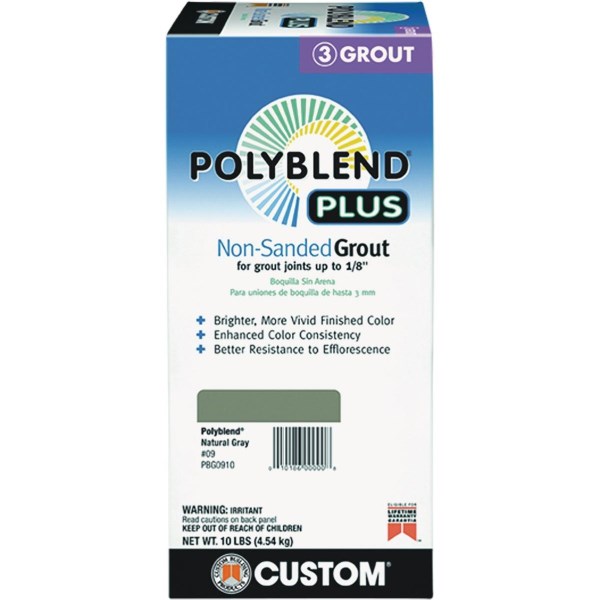 Custom Building Products PolyBlend PLUS 10 Lb. Arctic White Non-Sanded Tile Grout - Iieemm