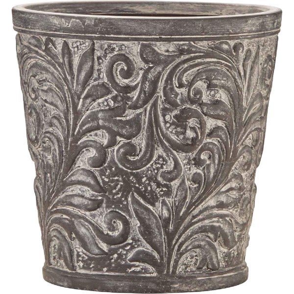 Southern Patio Emma 6 In. Ceramic Gray Planter - Iieemm