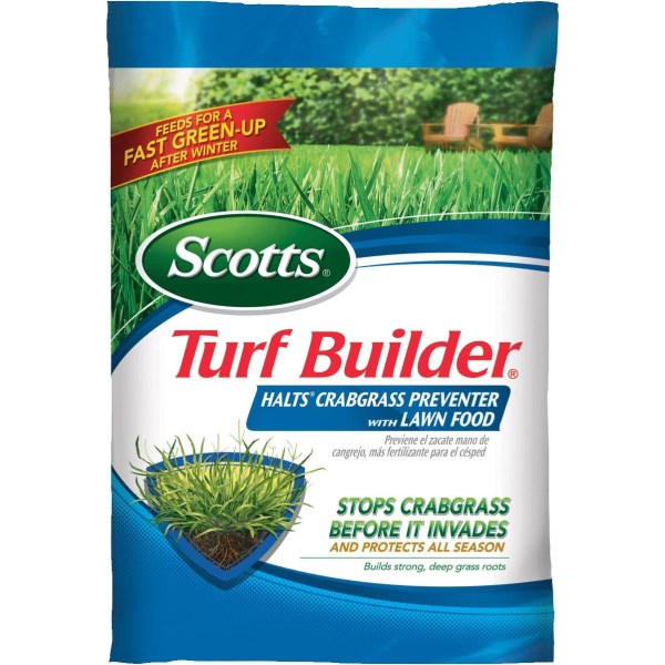 Scotts Turf Builder 40.05 Lb. 15,000 Sq. Ft. 30-0-4 Lawn Fertilizer with Halts Crabgrass Preventer - Iieemm