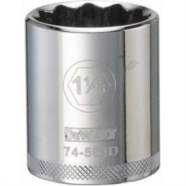 SAE Socket, Shallow, 12-Point, 1-1/16-In., 1/2-In. Drive - Iieemm