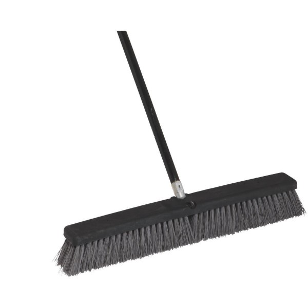 Do it Best 24 In. W. x 60 In. L. Metal Handle Heavy-Duty Synthetic Sweep Push Broom - Iieemm