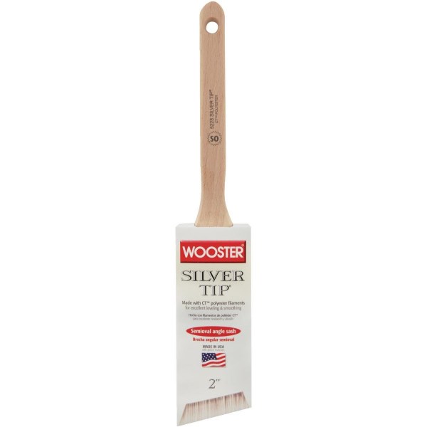 Wooster Silver Tip 2 In. Semi-Oval Angle Sash Brush - Iieemm
