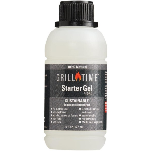 Grill Time 6 Oz. Charcoal Starter Gel - Iieemm