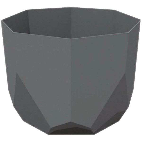 Bloem Tuxton 8 In. Plastic Charcoal Planter - Iieemm