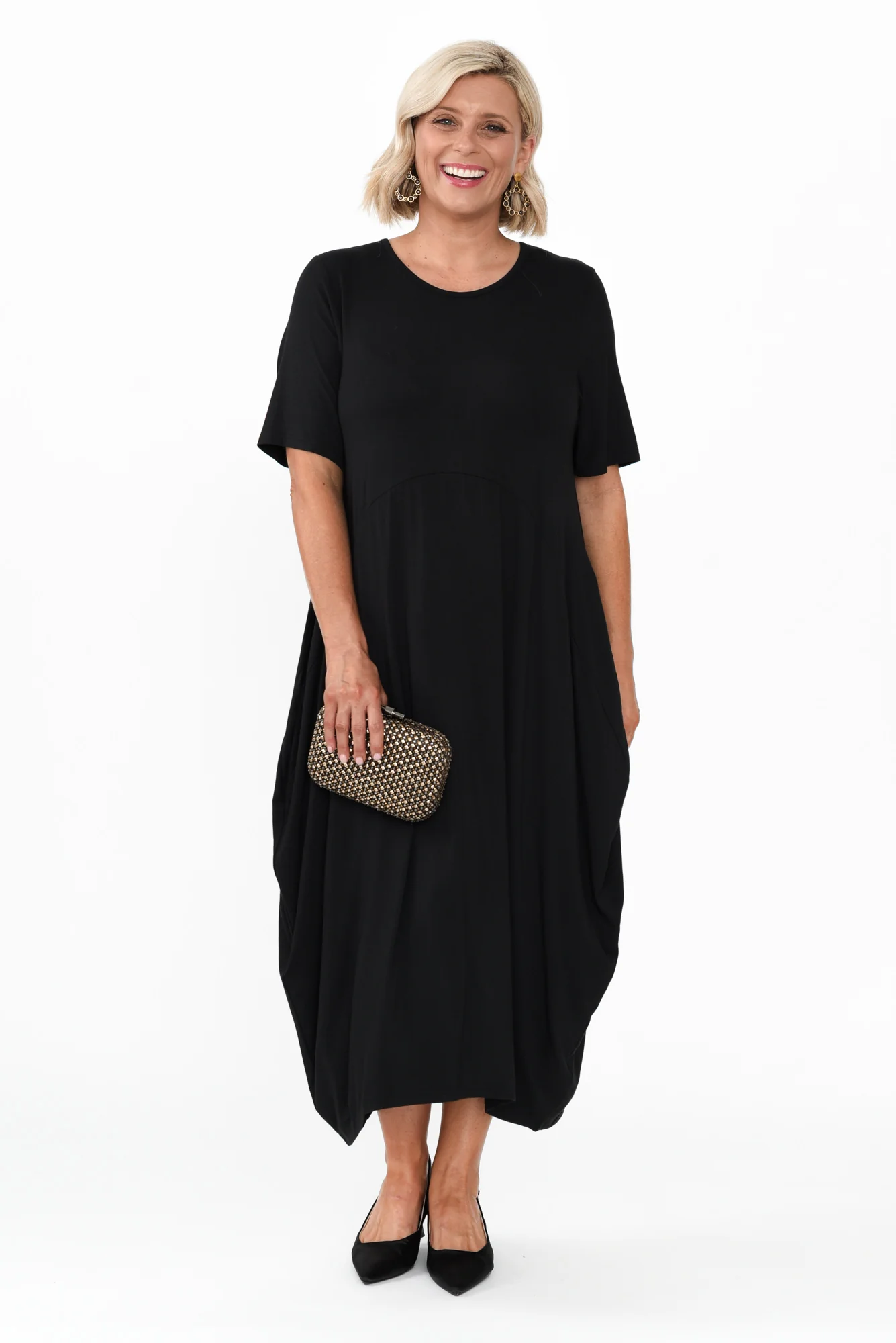 Samiya Black Bamboo Dress