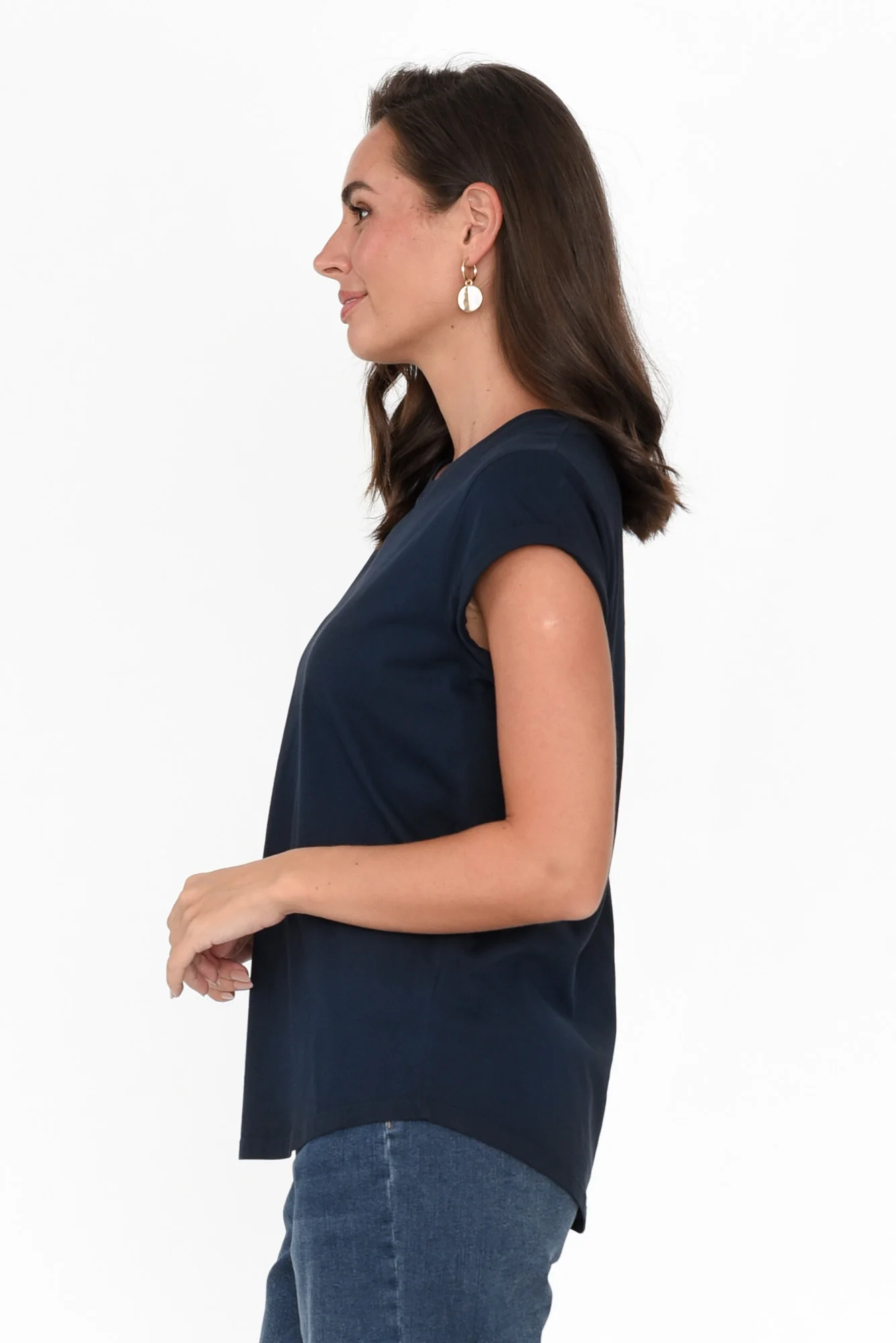 Manly Navy Cotton Tee