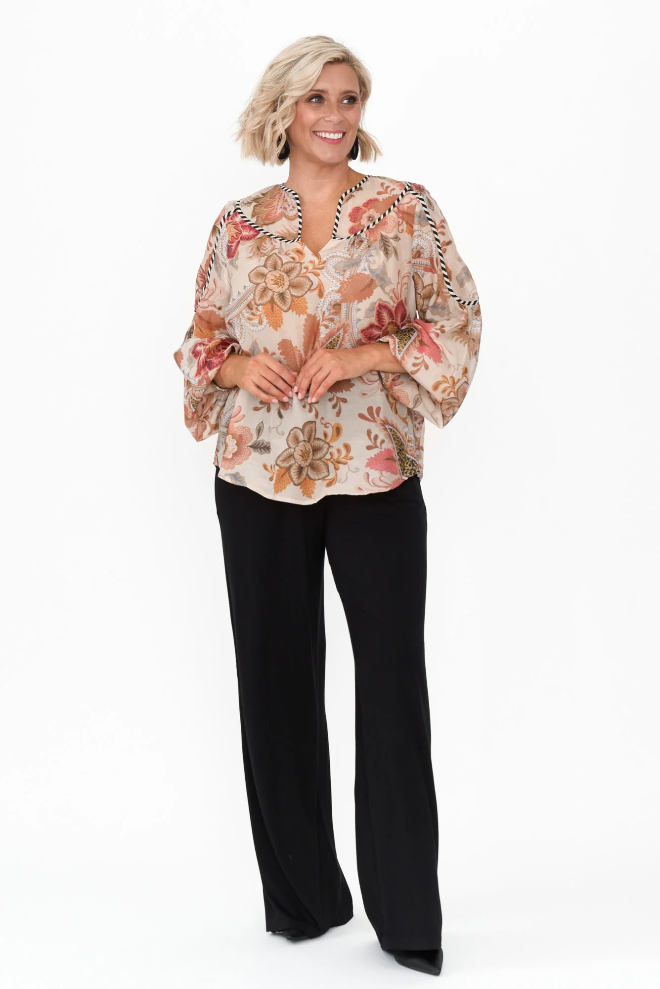 Altair Aries Floral Cotton Silk Shirt