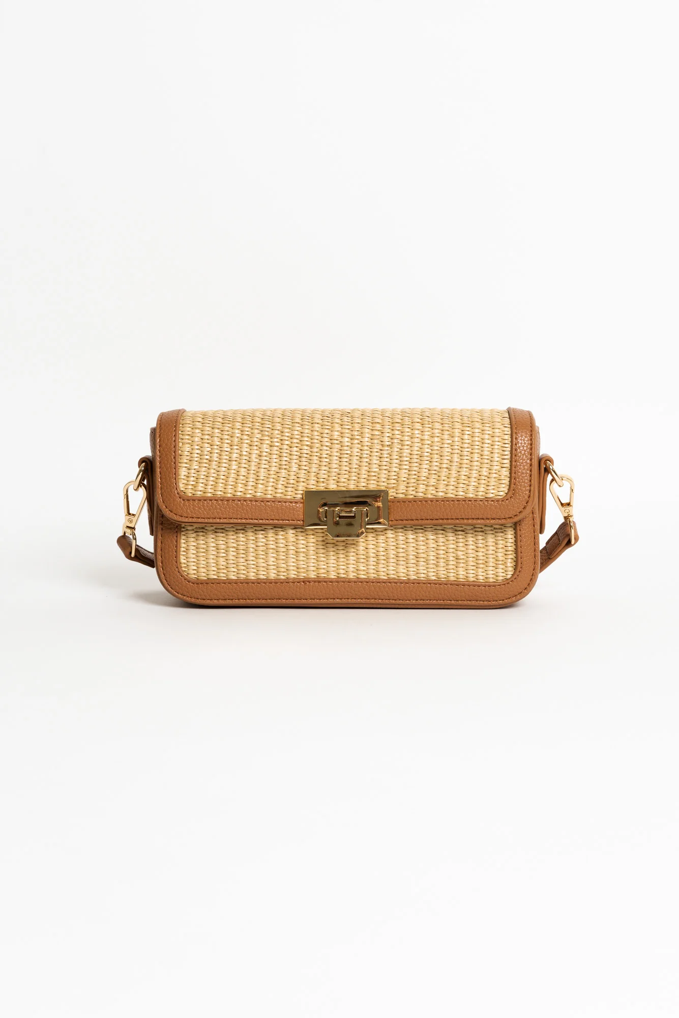 Hattie Natural Weave Crossbody Bag