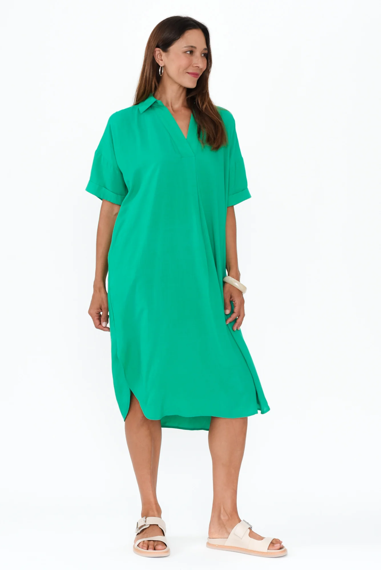 Kazi Emerald Shirt Dress