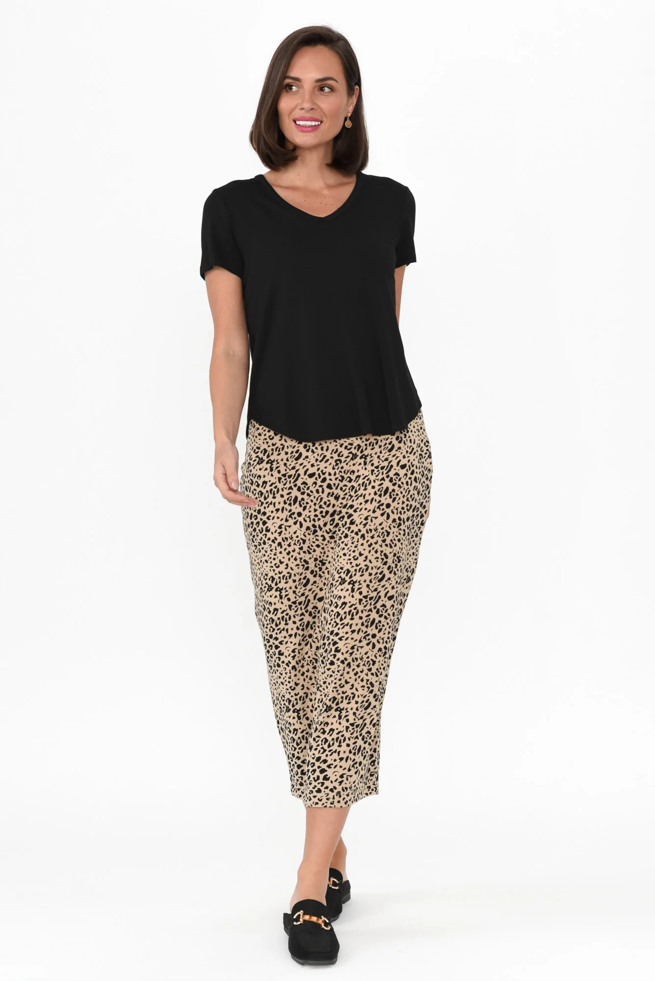 Veronica Black Bamboo Tee