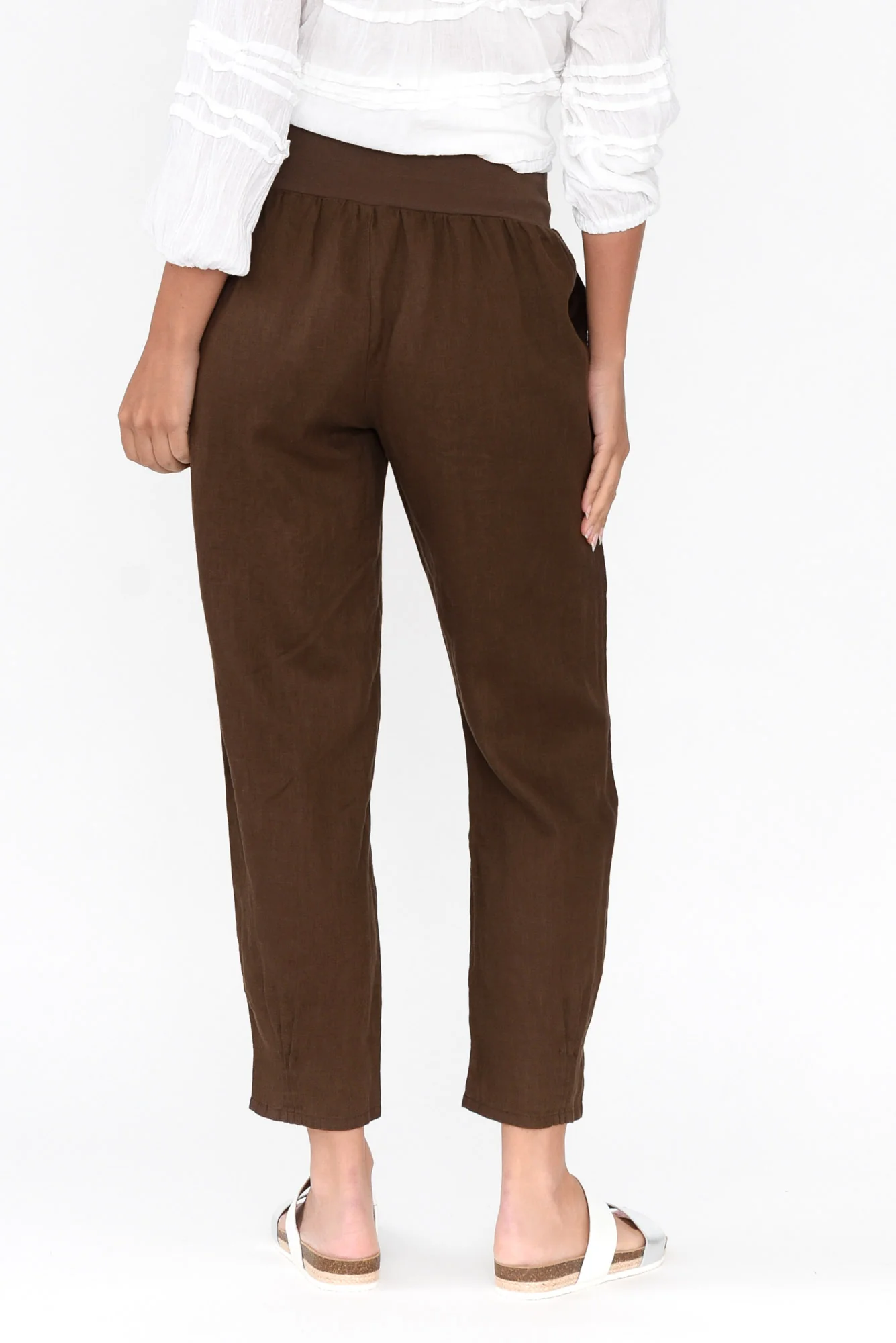 Tatum Chocolate Linen Pants