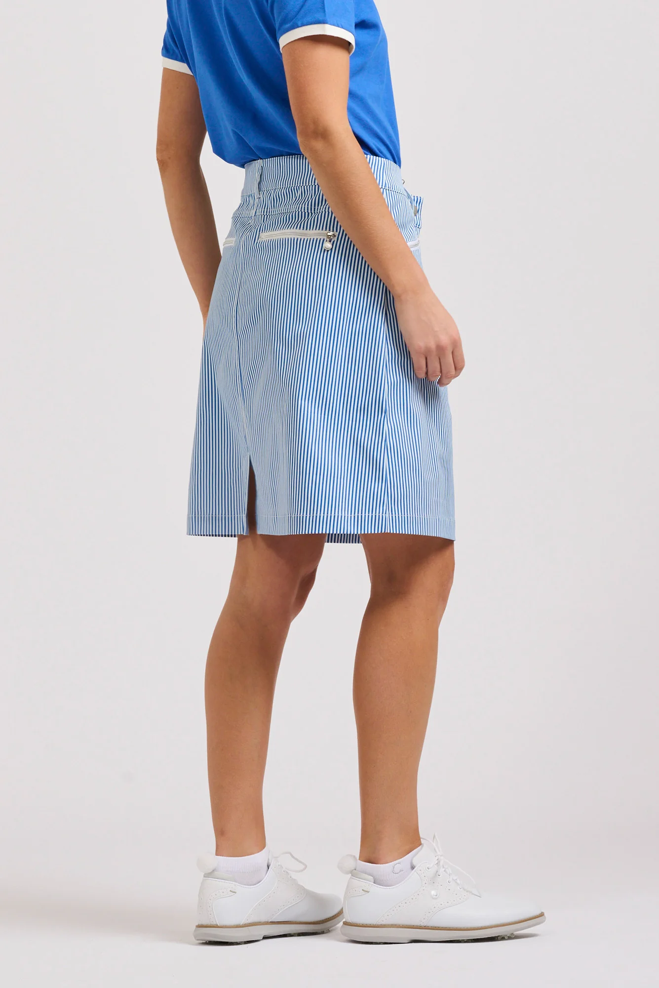 Portsea Blue Stripe Pocket Skort