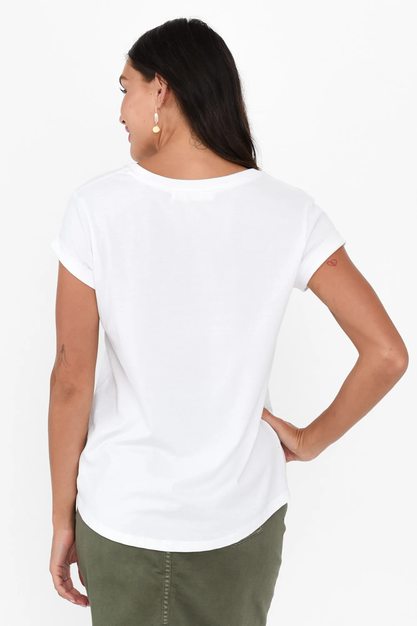 Manly White Cotton Tee